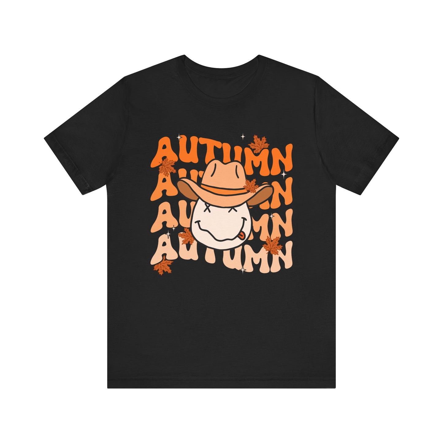 Retro Groovy Fall Shirt – Vintage 70s Smile Face Pumpkin Halloween Tee