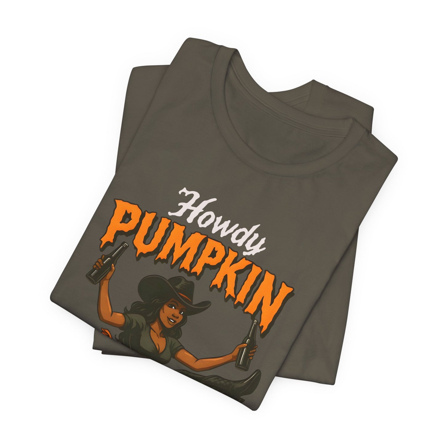 Howdy Pumpkin Shirt – Funny Black Cowgirl Western Halloween Tee