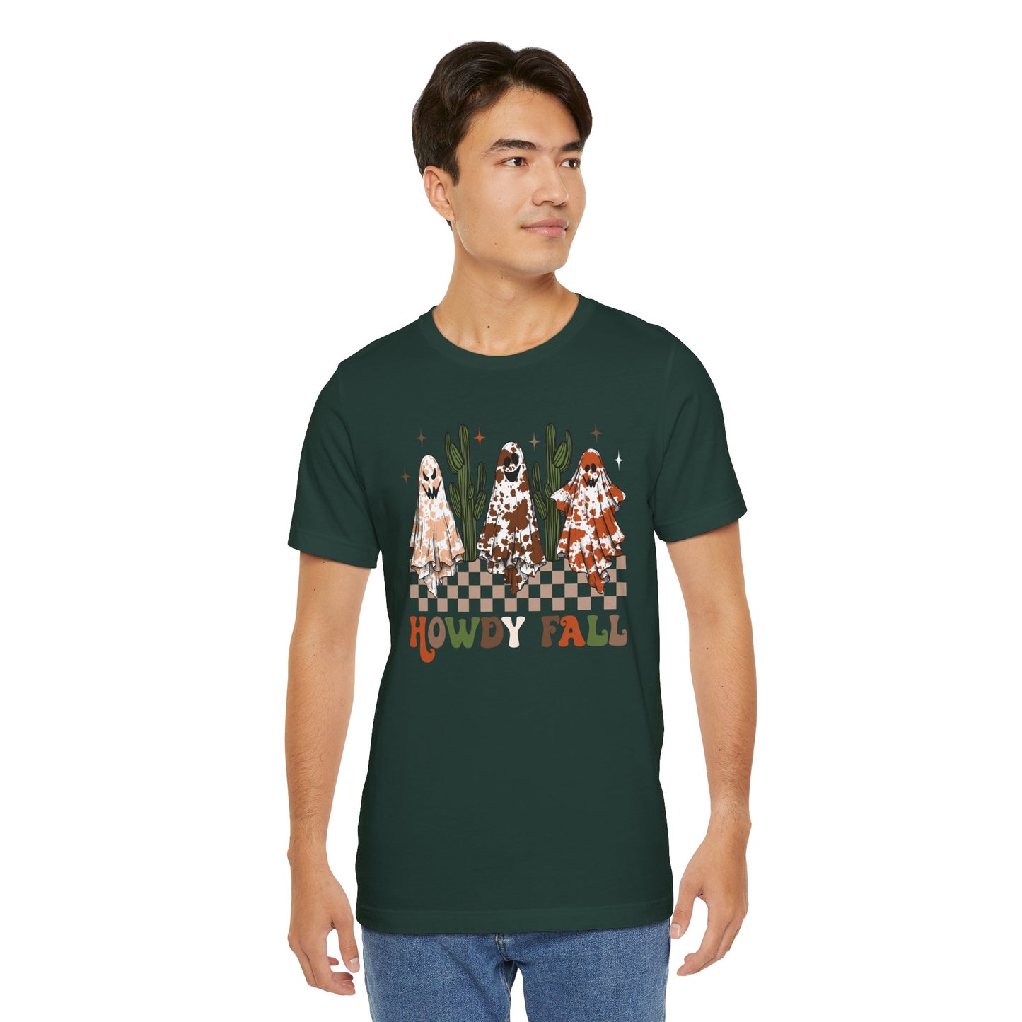 Howdy Fall Retro Ghost Shirt – Western Cowboy Cowgirl Halloween Tee