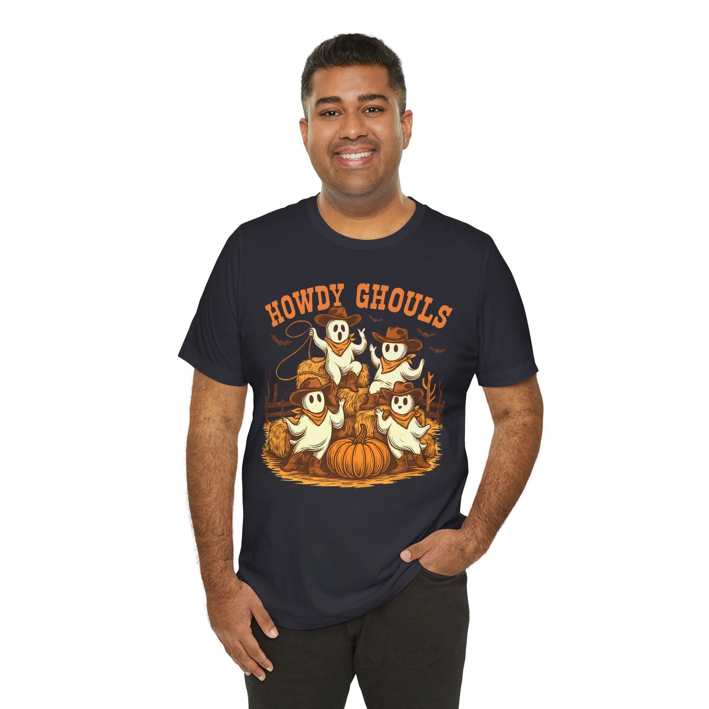 Howdy Ghouls Shirt – Cute Ghost Cowboy Halloween Tee, Western Rodeo Texas Fall Outfit