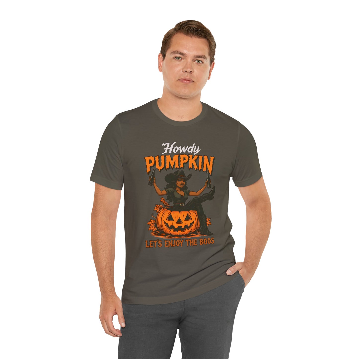 Howdy Pumpkin Shirt – Funny Black Cowgirl Western Halloween Tee