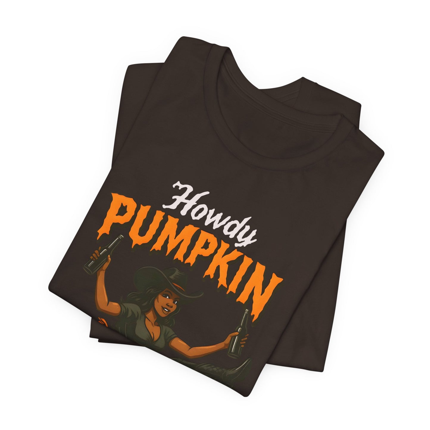 Howdy Pumpkin Shirt – Funny Black Cowgirl Western Halloween Tee
