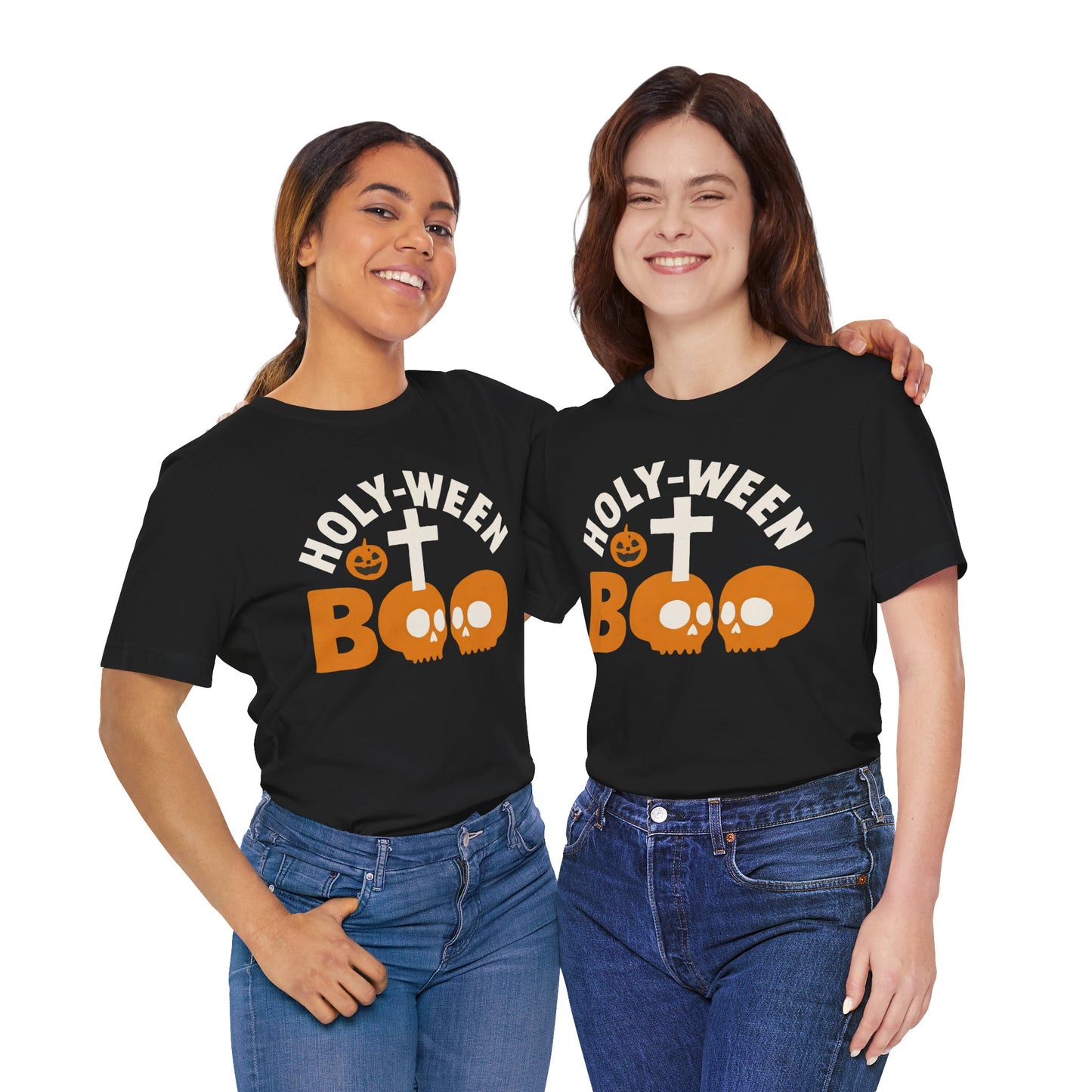 Holy Ween Boo Shirt – Christian Halloween Cross & Skull Faith Tee