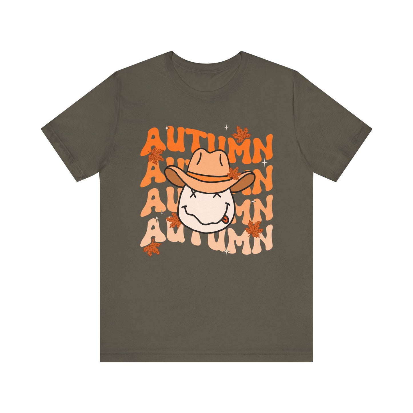 Retro Groovy Fall Shirt – Vintage 70s Smile Face Pumpkin Halloween Tee