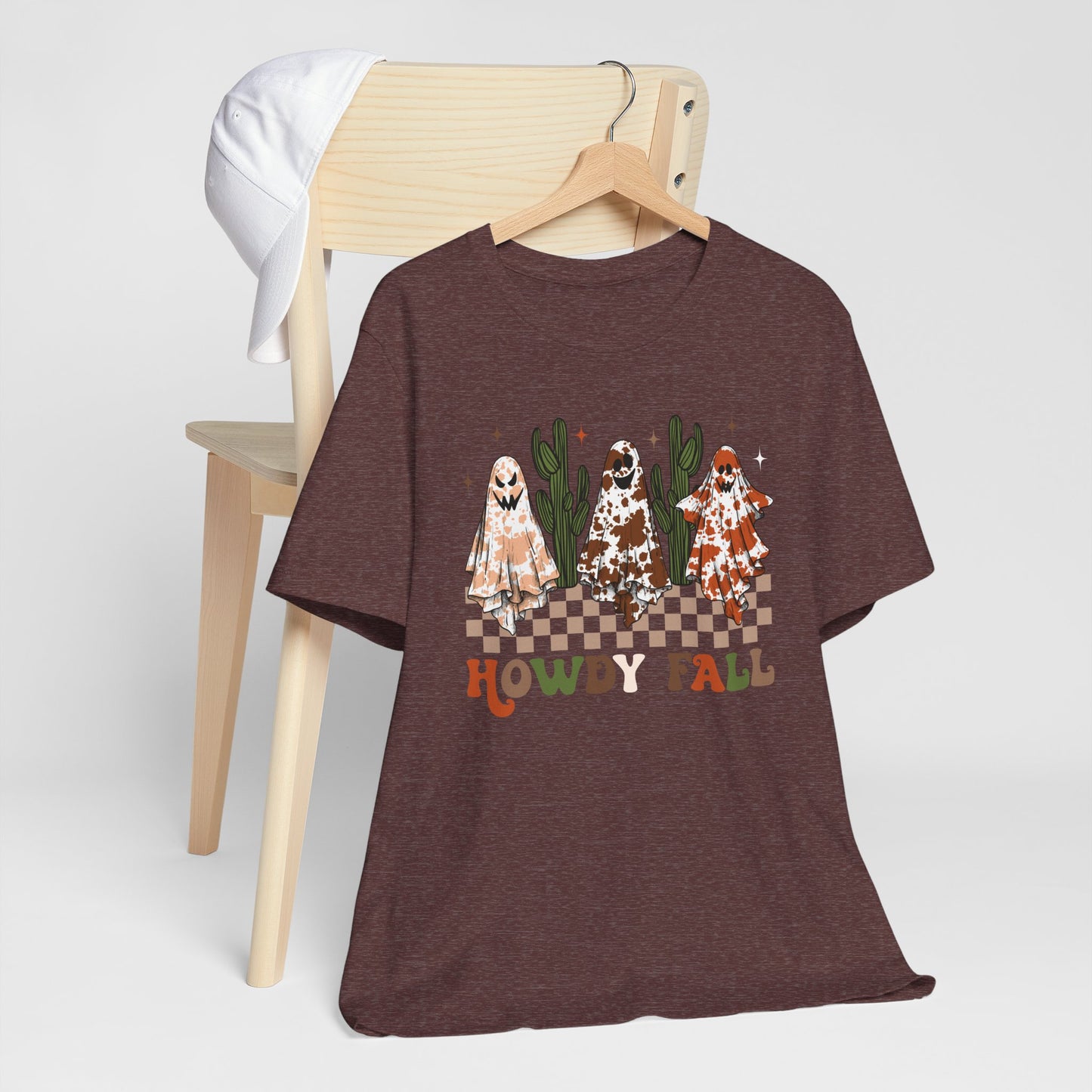 Howdy Fall Retro Ghost Shirt – Western Cowboy Cowgirl Halloween Tee