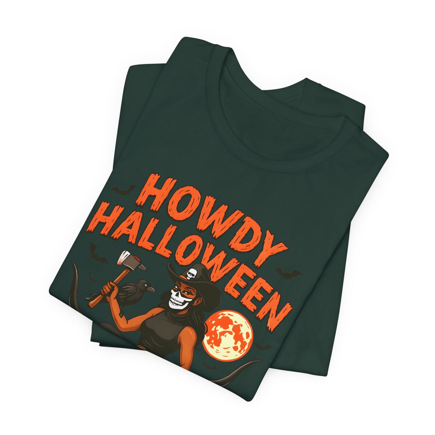 Howdy Halloween Shirt – Skeleton Cowgirl Western Fall Rodeo Tee