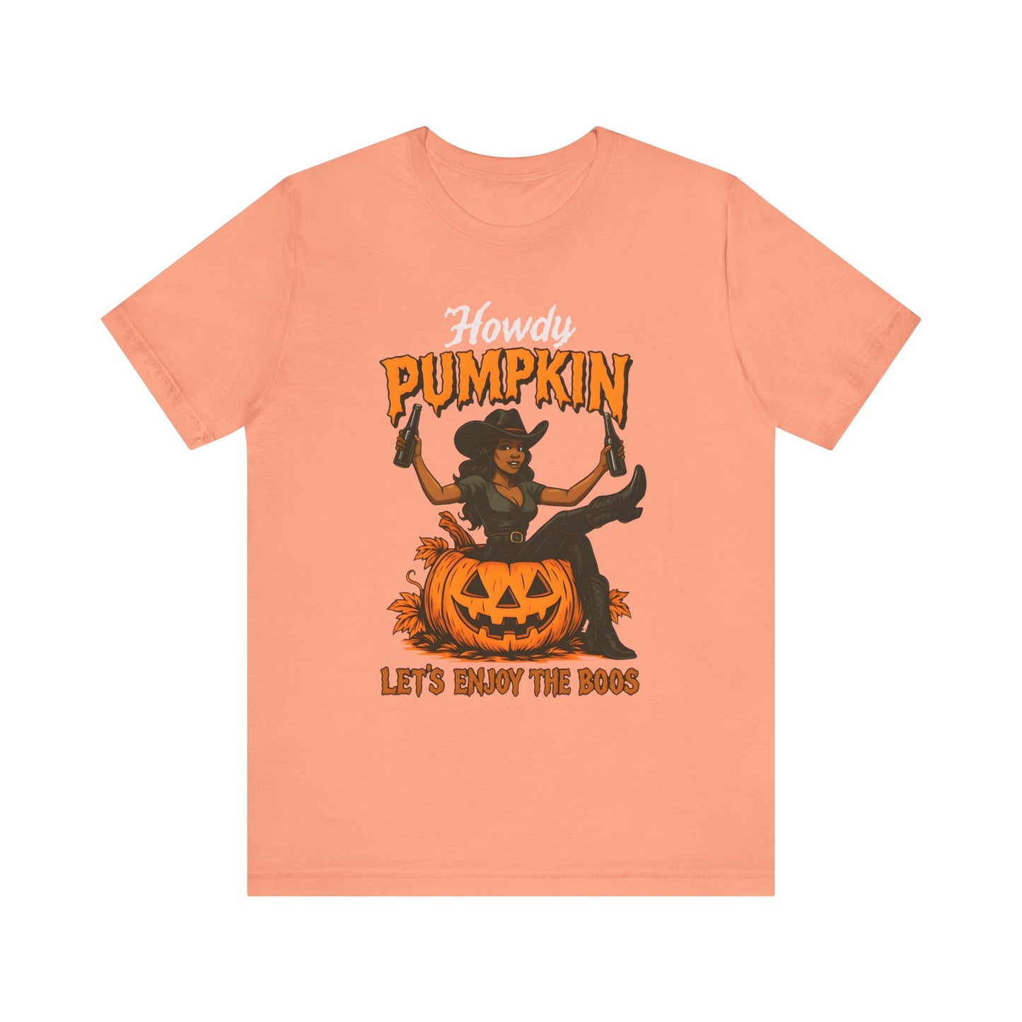 Howdy Pumpkin Shirt – Funny Black Cowgirl Western Halloween Tee