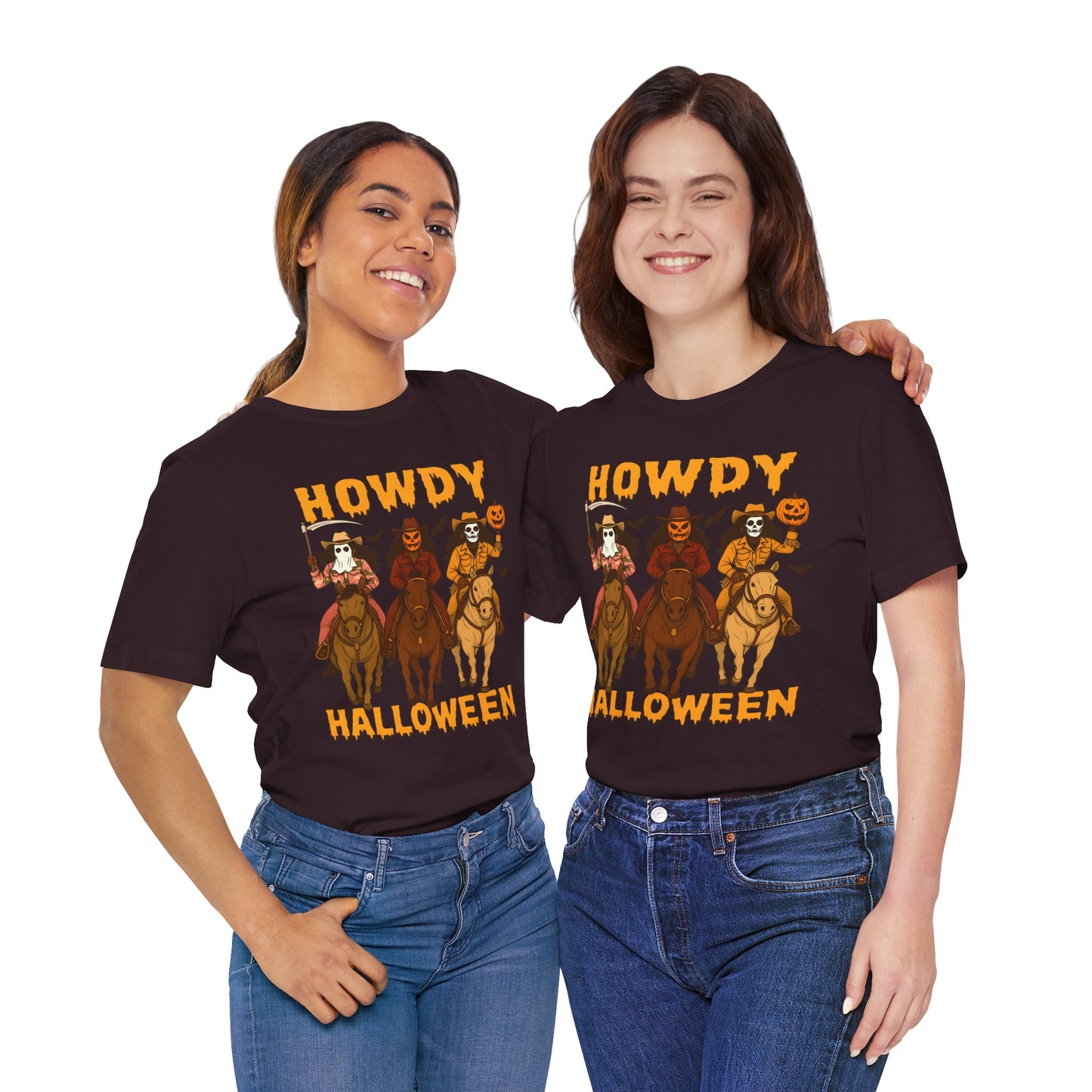 Howdy Halloween Shirt – Spooky Western Skeleton Cowboy Riders Tee, Funny Rodeo Fall Outfit