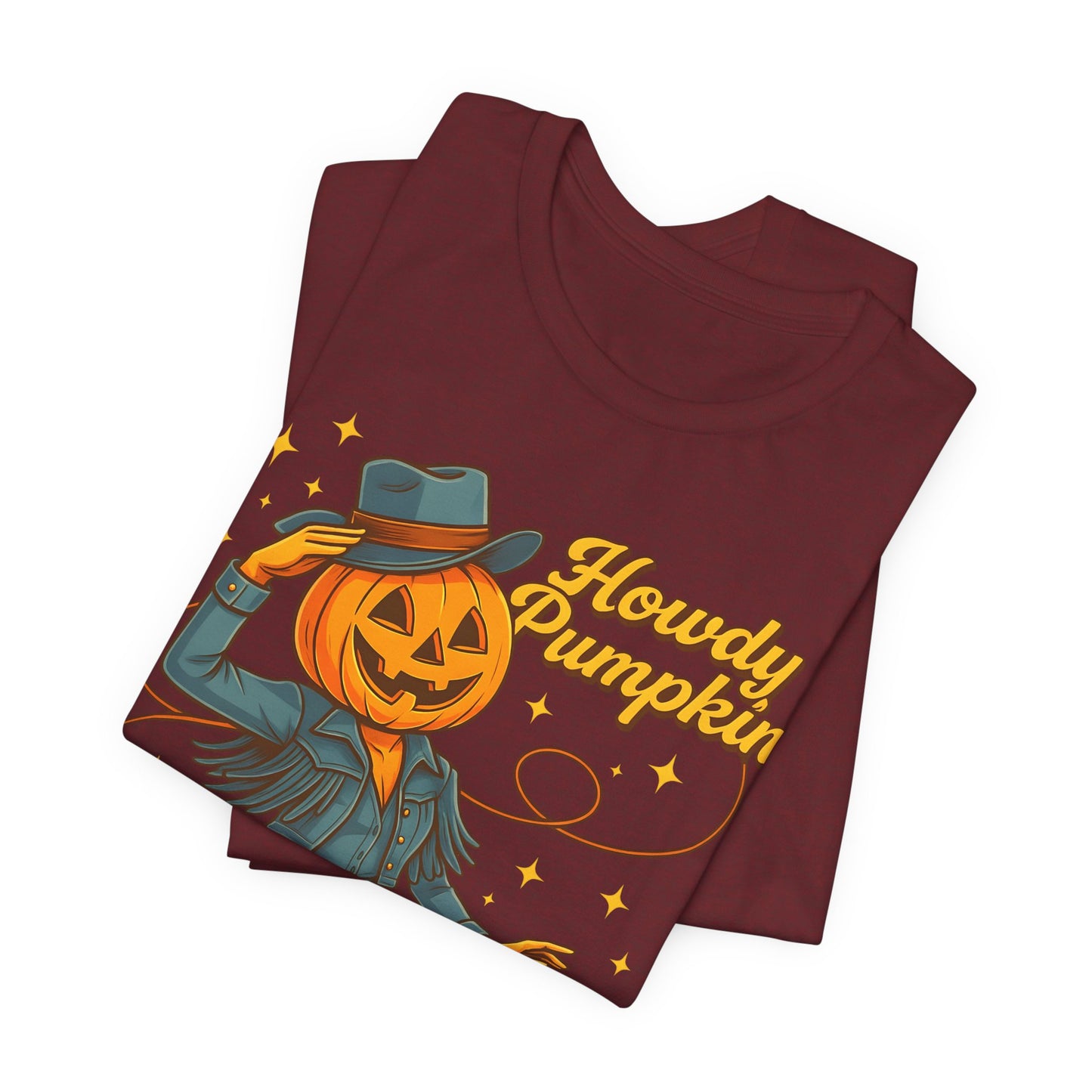 Howdy Pumpkin Shirt Cute Cowgirl Halloween Tee Western Fall Outfit for Women