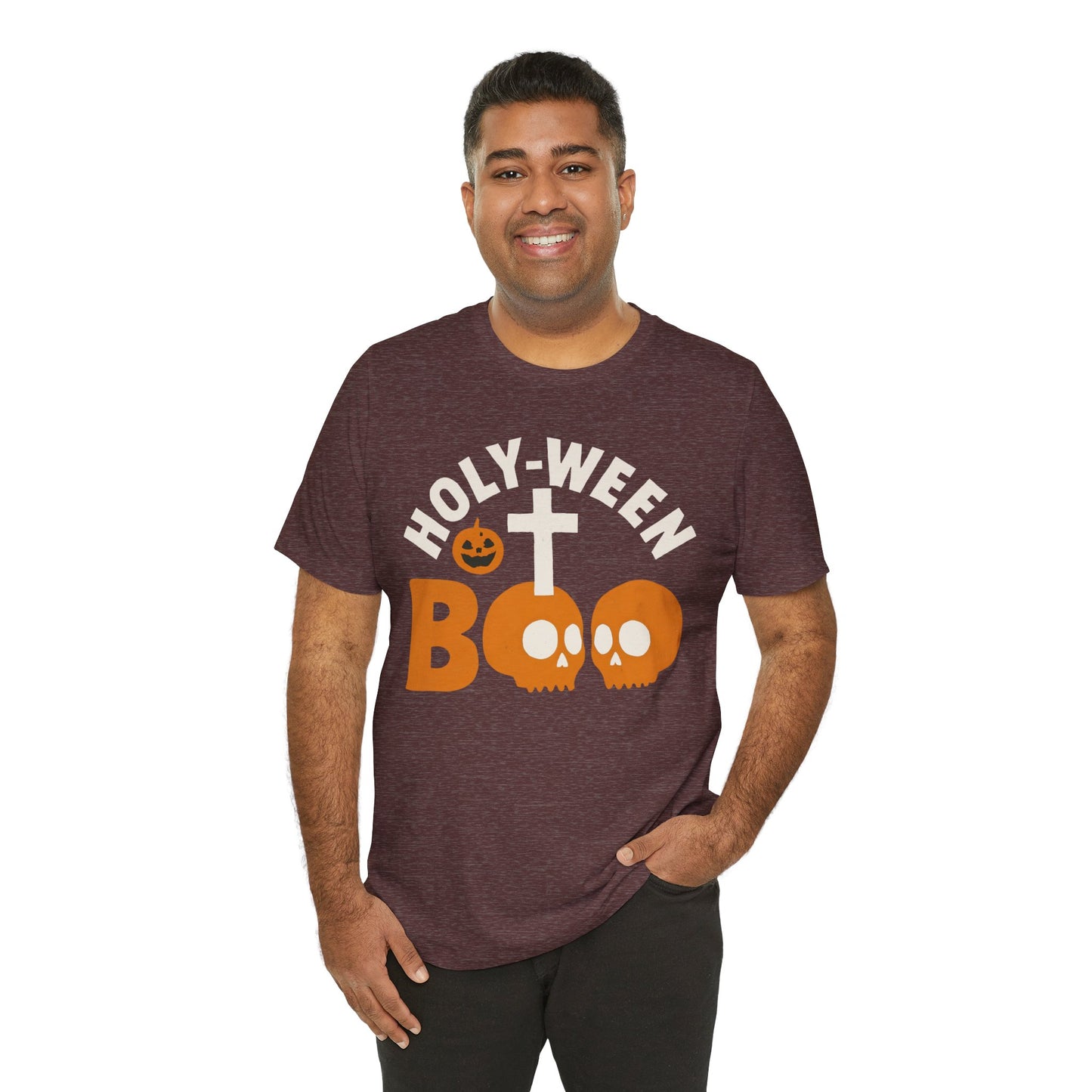 Holy Ween Boo Shirt – Christian Halloween Cross & Skull Faith Tee