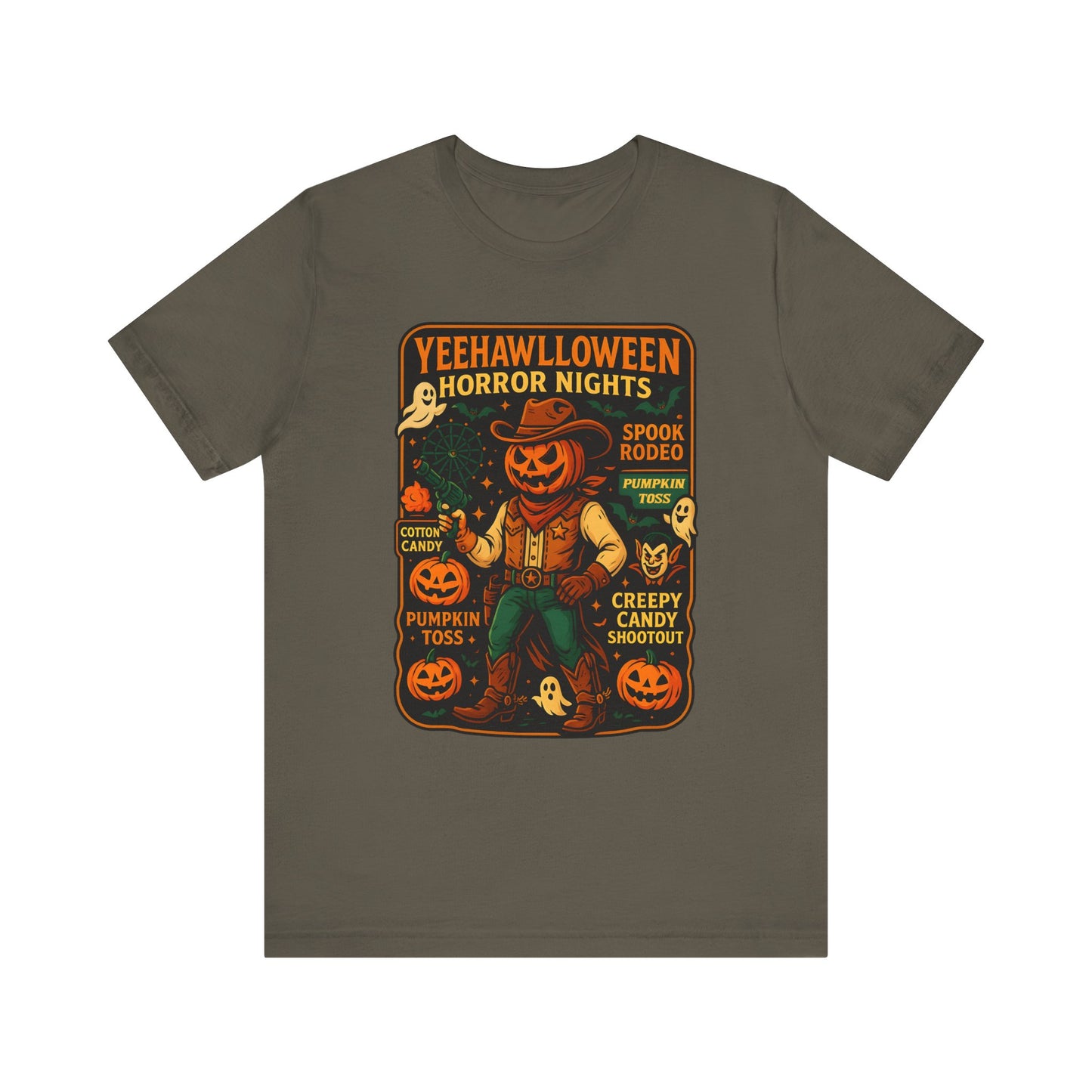Yeehawlloween Shirt – Western Rodeo Halloween Carnival Cowgirl Cowboy Tee