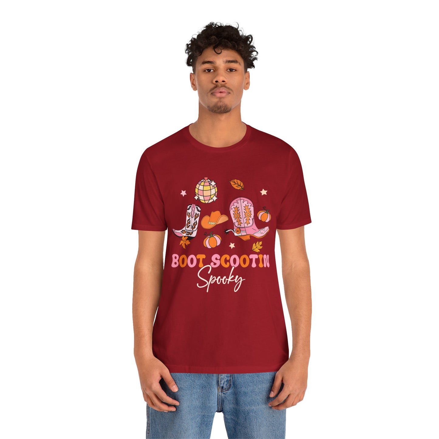 Boot Scootin Spooky Howdy Western Halloween Thanksgiving T-Shirt, Retro Cowgirl Fall Tee