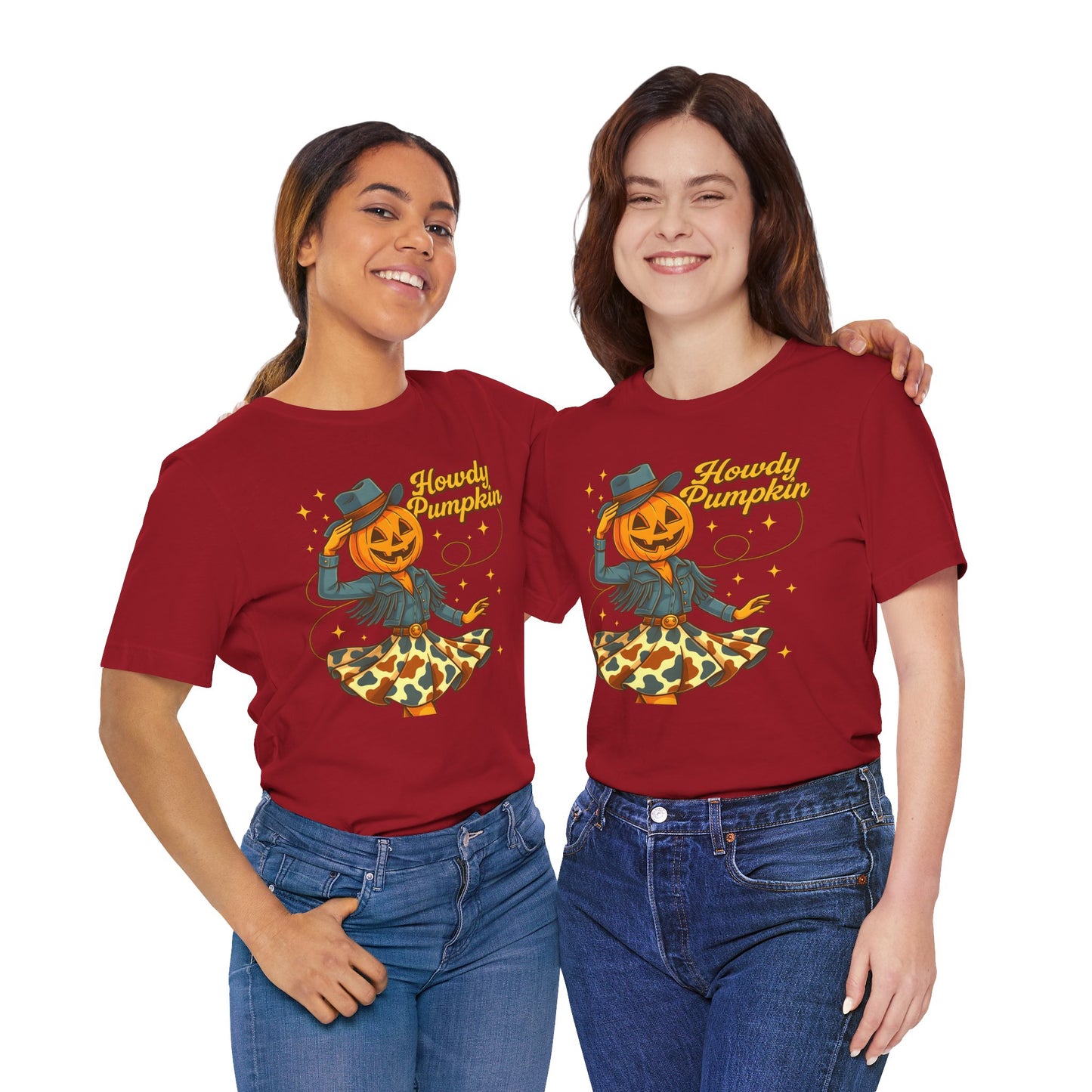 Howdy Pumpkin Shirt Cute Cowgirl Halloween Tee Western Fall Outfit for Women