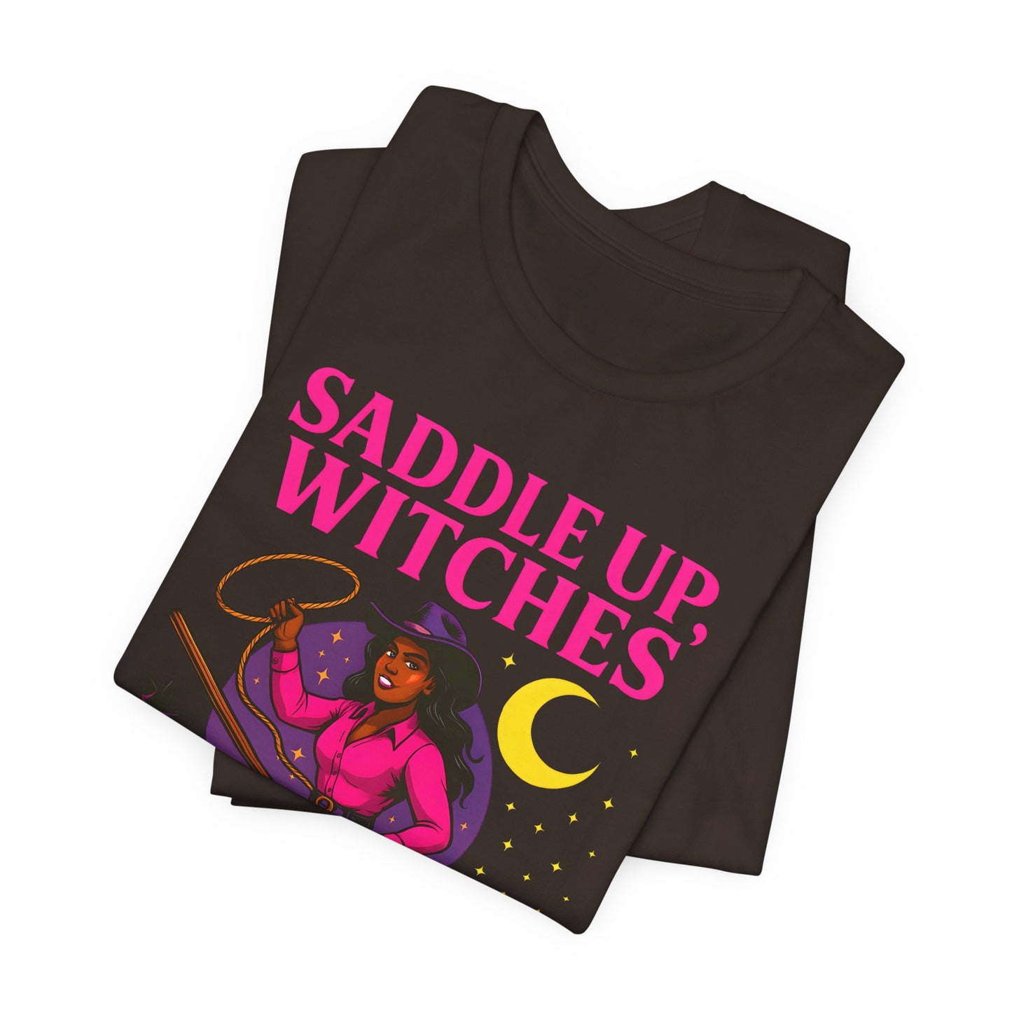 Saddle Up Witches Shirt – Black Cowgirl Western Halloween Tee