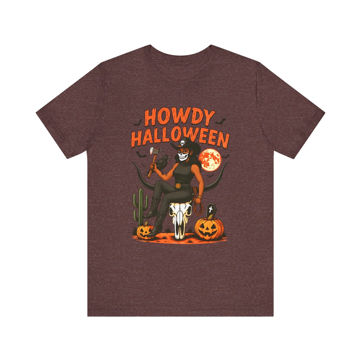 Howdy Halloween Shirt – Skeleton Cowgirl Western Fall Rodeo Tee