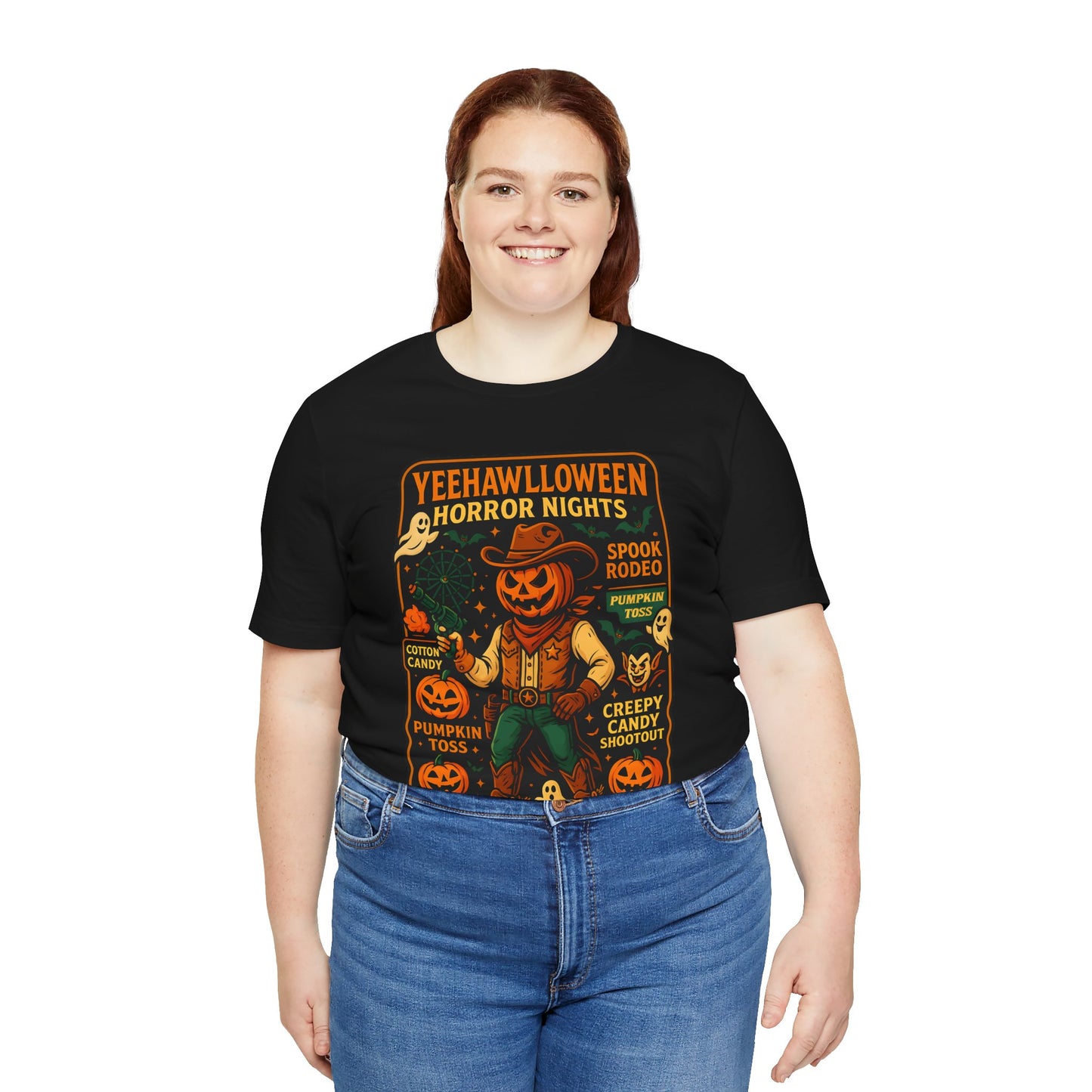 Yeehawlloween Shirt – Western Rodeo Halloween Carnival Cowgirl Cowboy Tee
