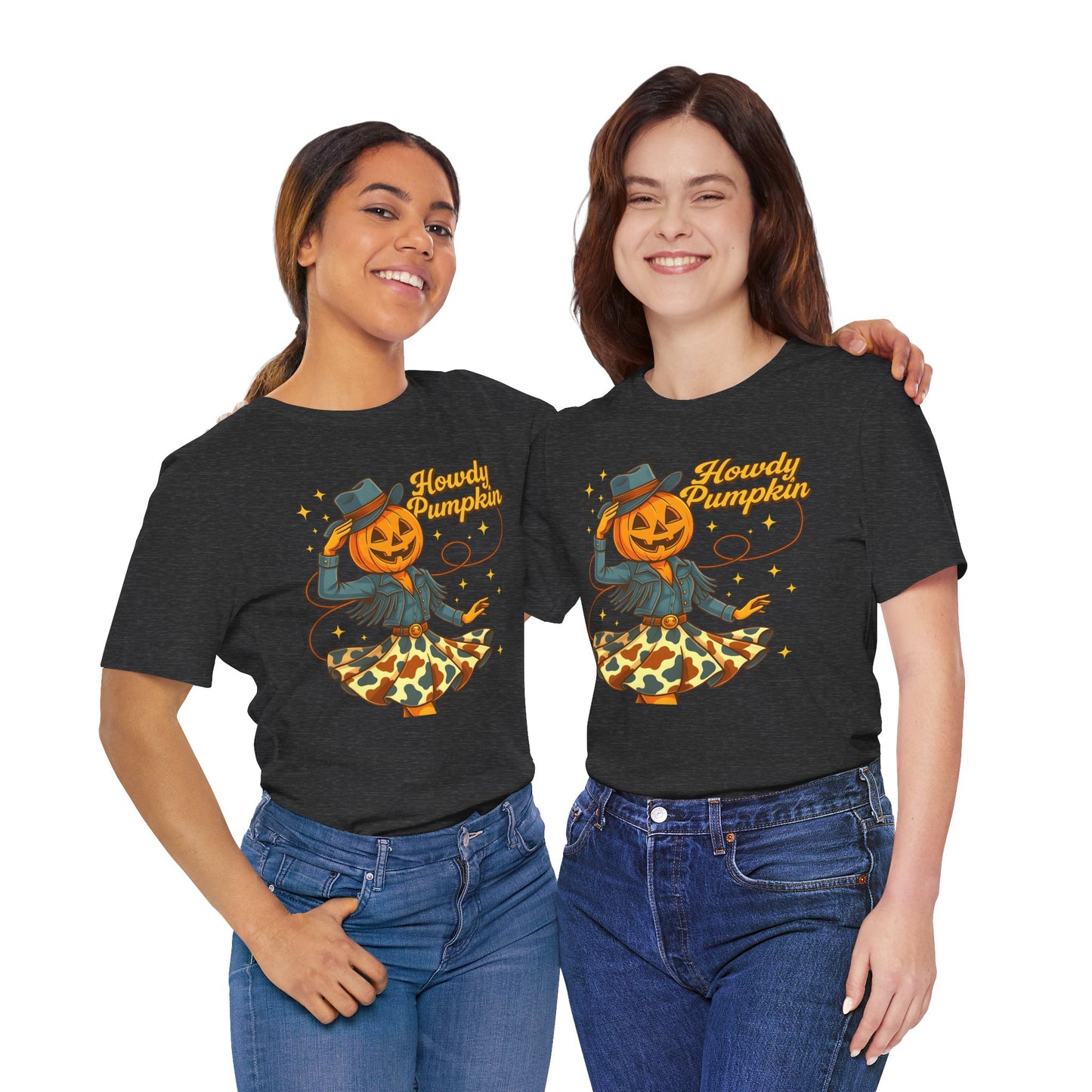 Howdy Pumpkin Shirt Cute Cowgirl Halloween Tee Western Fall Outfit for Women