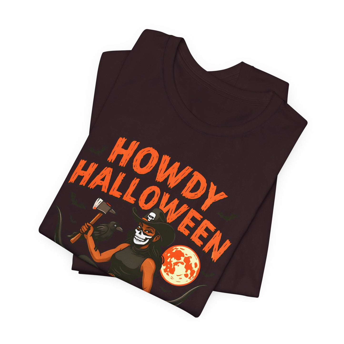 Howdy Halloween Shirt – Skeleton Cowgirl Western Fall Rodeo Tee