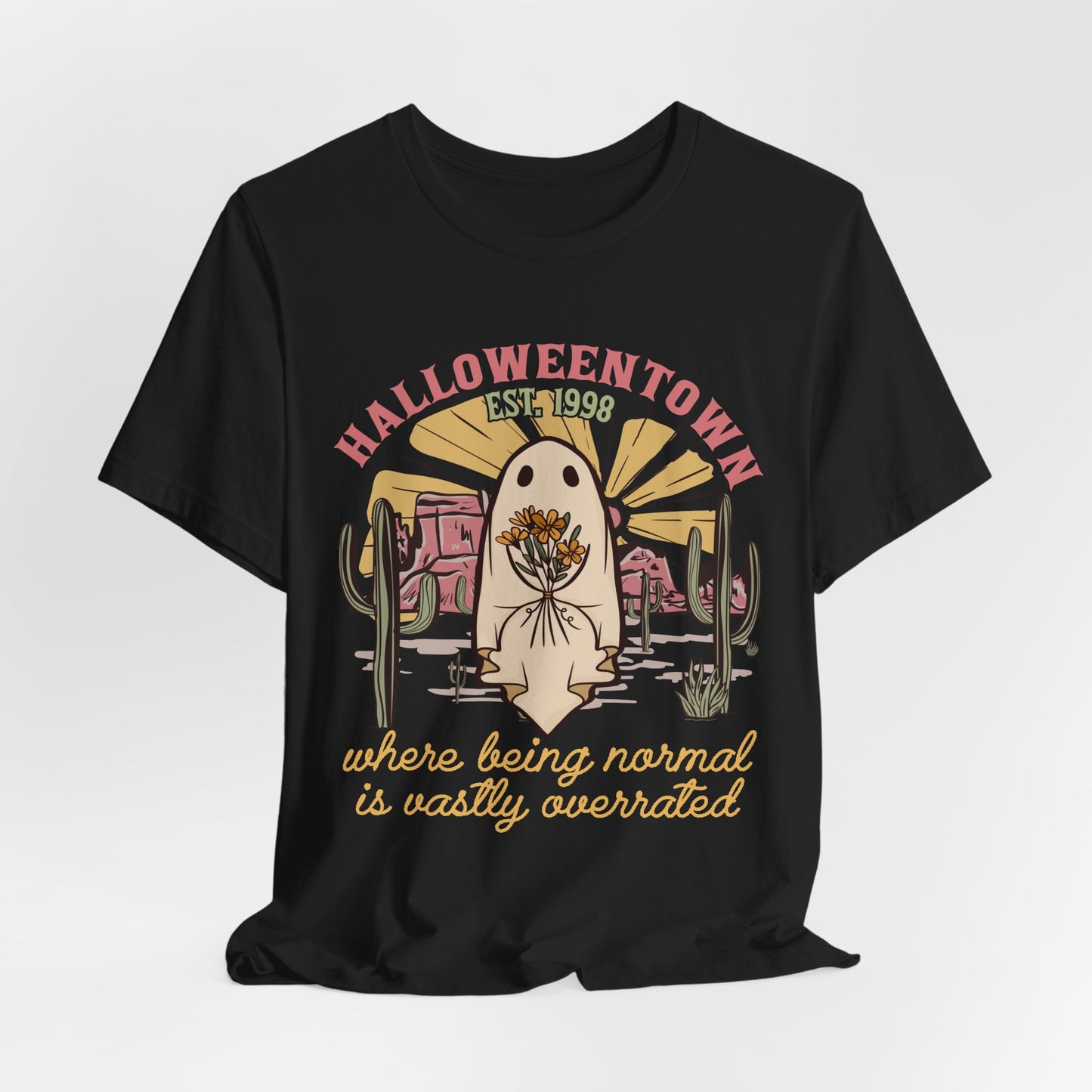 Halloweentown Est. 1998 Shirt – Retro Western Ghost Pumpkin Rodeo Tee