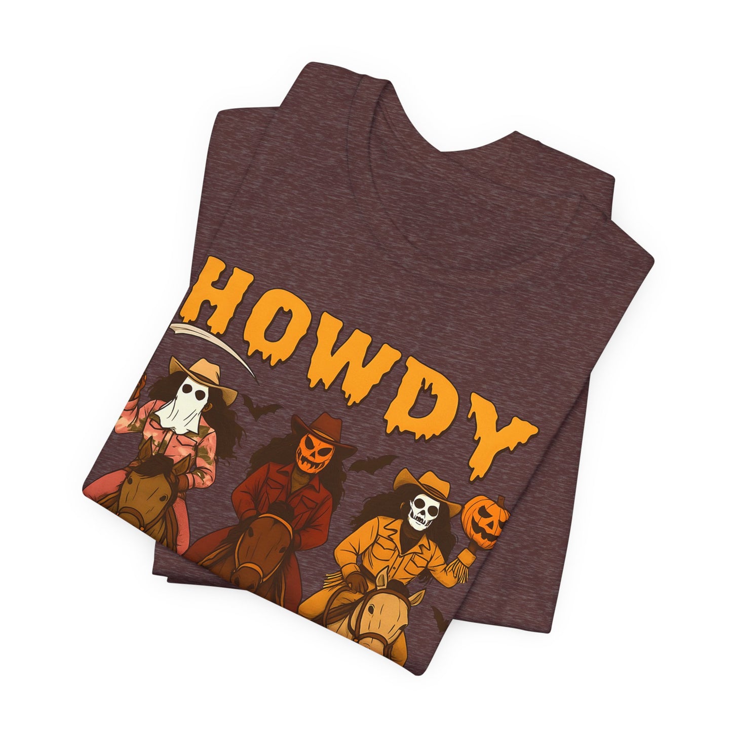 Howdy Halloween Shirt – Spooky Western Skeleton Cowboy Riders Tee, Funny Rodeo Fall Outfit