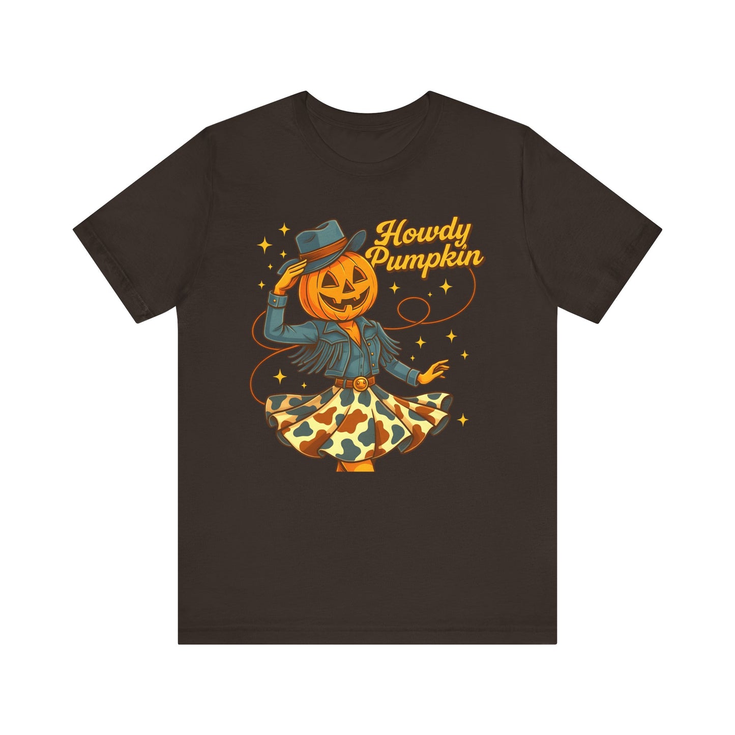 Howdy Pumpkin Shirt Cute Cowgirl Halloween Tee Western Fall Outfit for Women