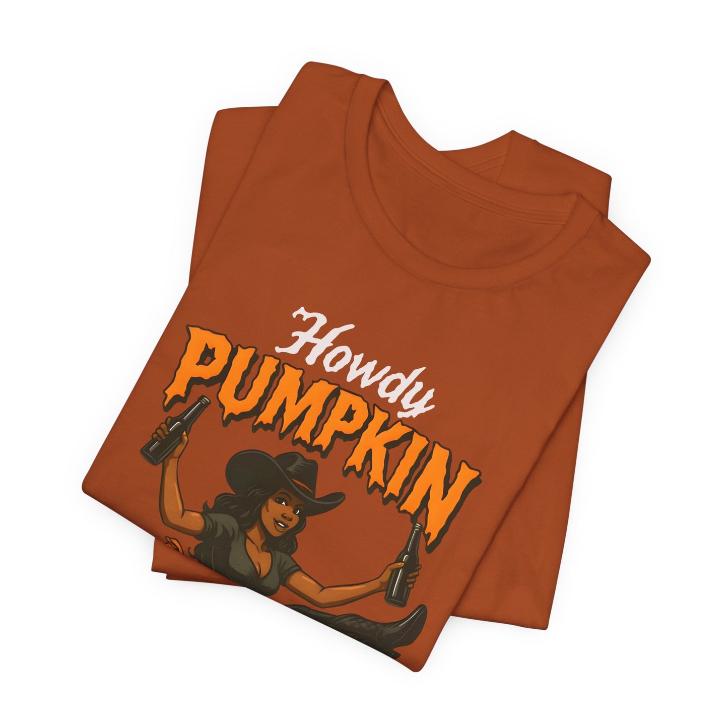 Howdy Pumpkin Shirt – Funny Black Cowgirl Western Halloween Tee