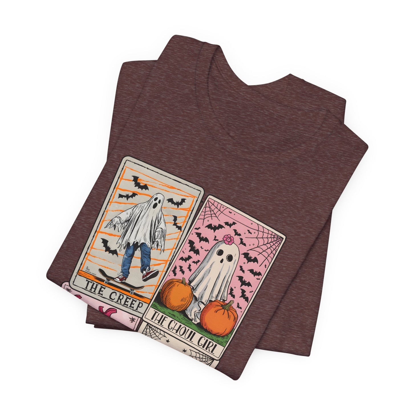 Halloween Tarot Card Ghost Shirt – The Creep, The Ghoul Girl, The Floaty Tee