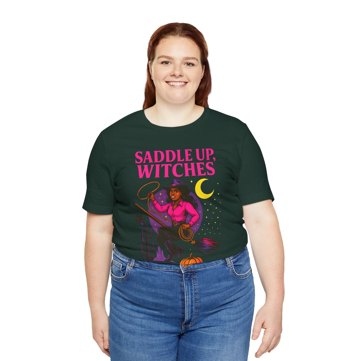 Saddle Up Witches Shirt – Black Cowgirl Western Halloween Tee