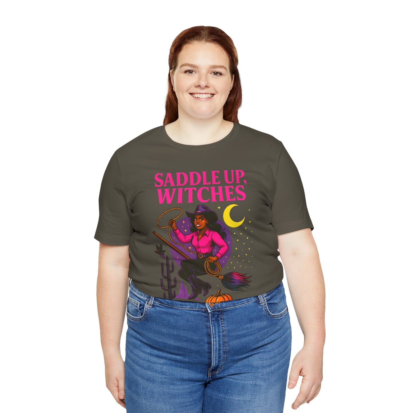 Saddle Up Witches Shirt – Black Cowgirl Western Halloween Tee