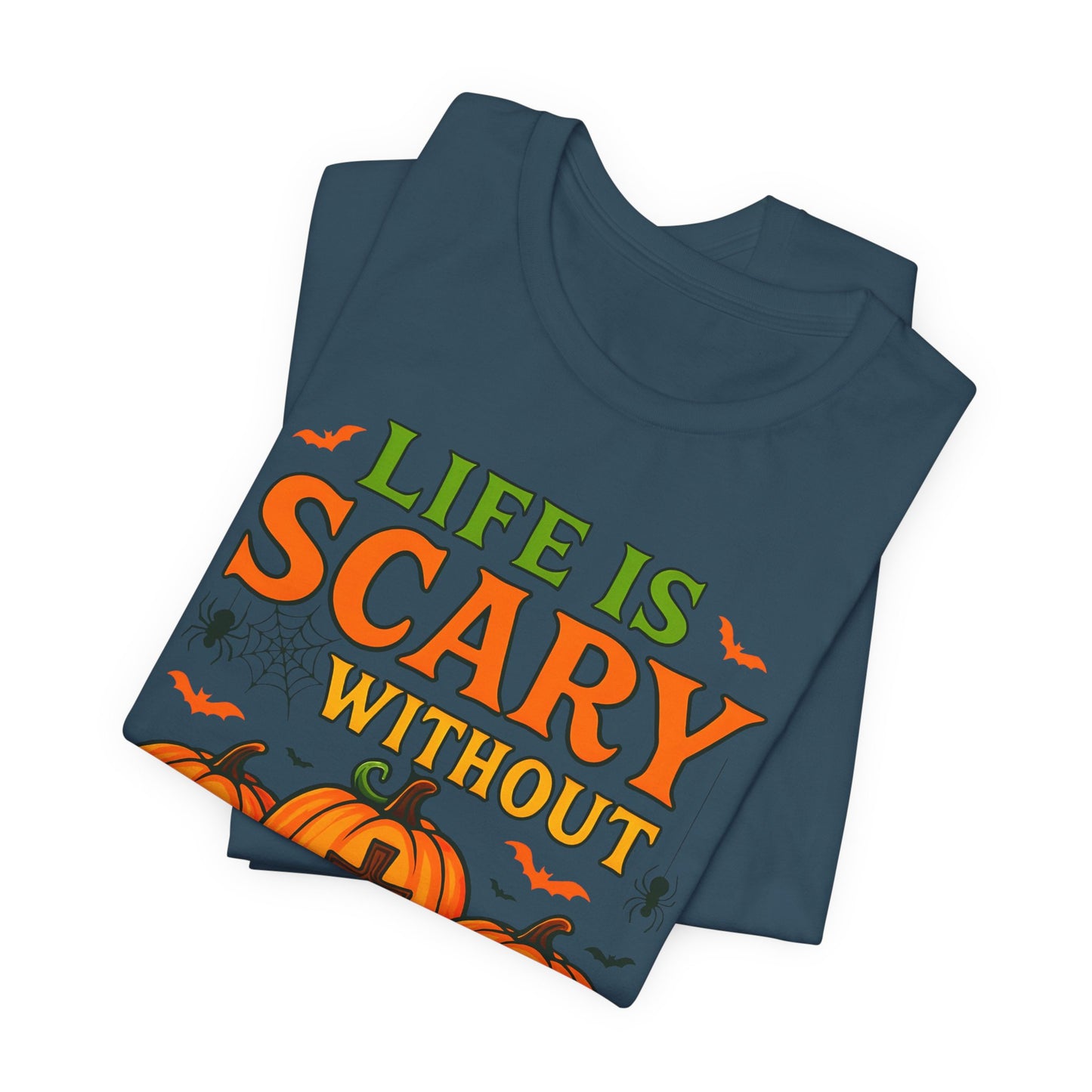 Life Is Scary Without Jesus Shirt – Christian Pumpkin Halloween Faith Tee