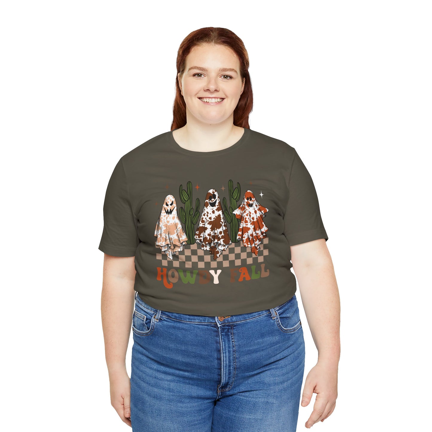 Howdy Fall Retro Ghost Shirt – Western Cowboy Cowgirl Halloween Tee