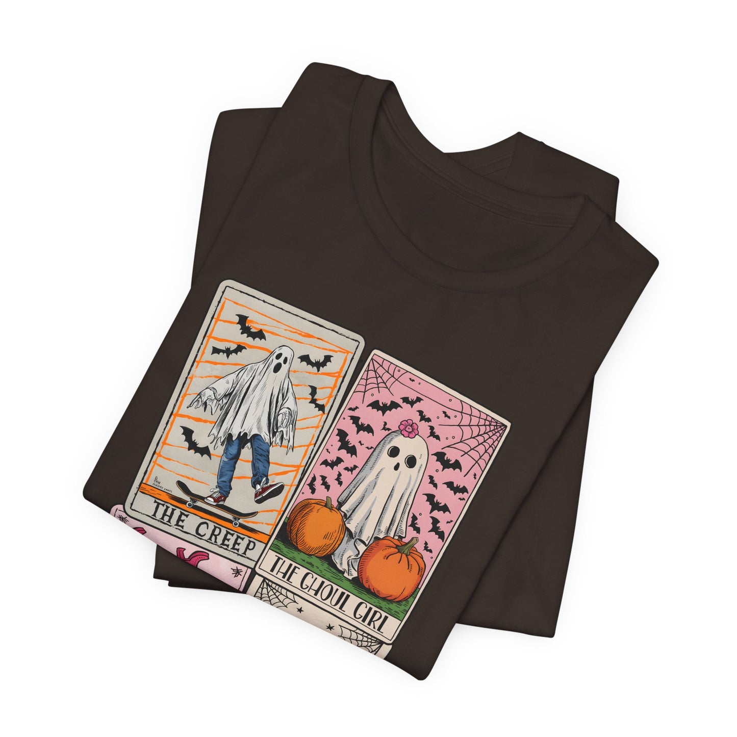 Halloween Tarot Card Ghost Shirt – The Creep, The Ghoul Girl, The Floaty Tee