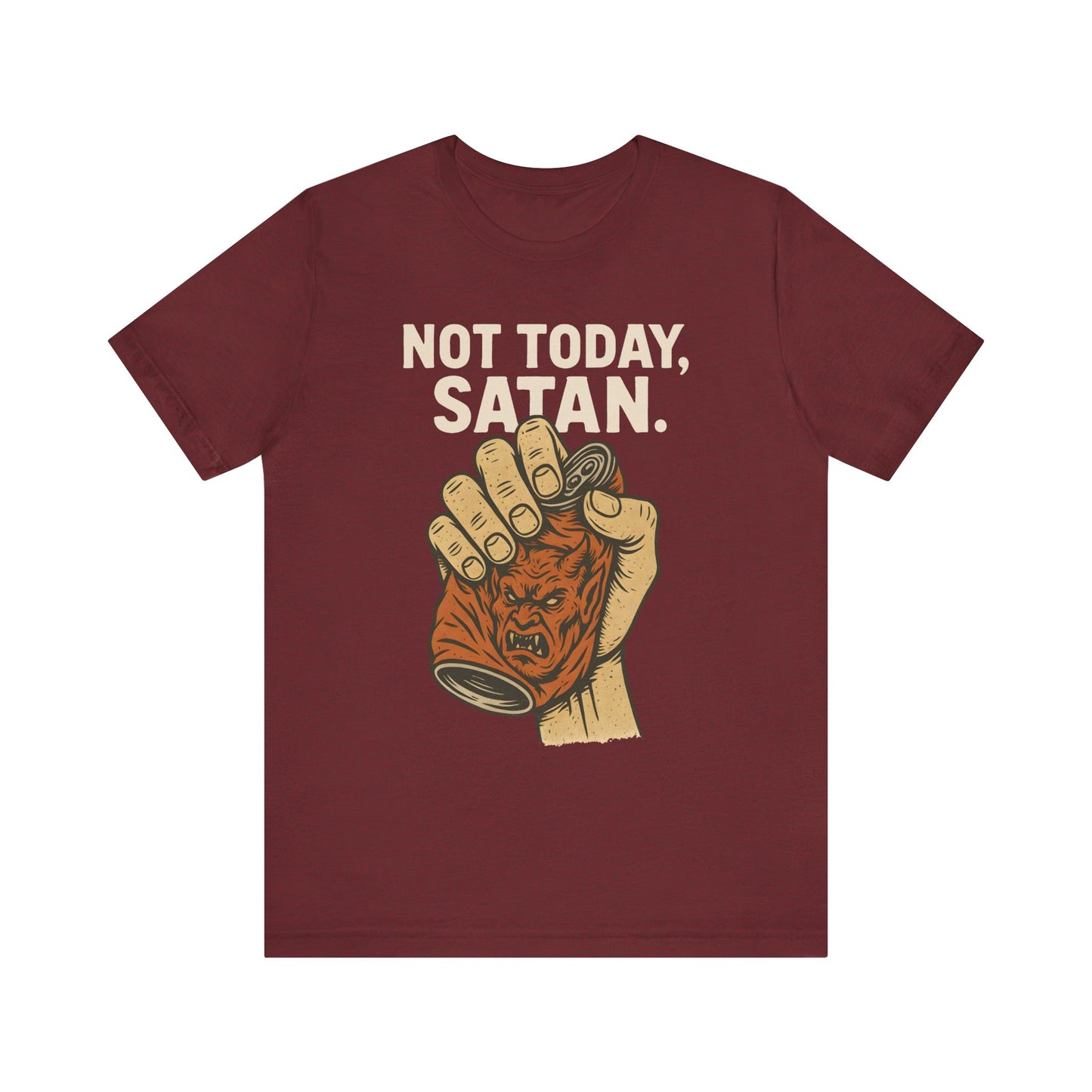 Not Today Satan Shirt – Funny Christian Faith Halloween Anti-Devil Tee