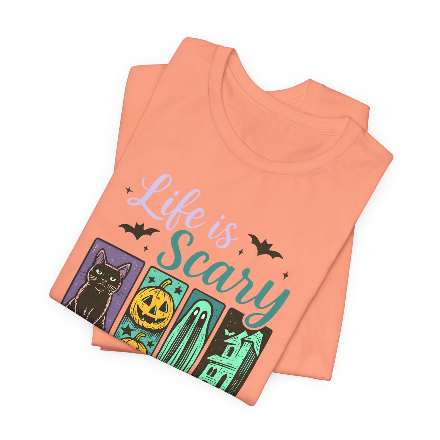 Life Is Scary Without Jesus Shirt – Christian Retro Halloween Faith Tee