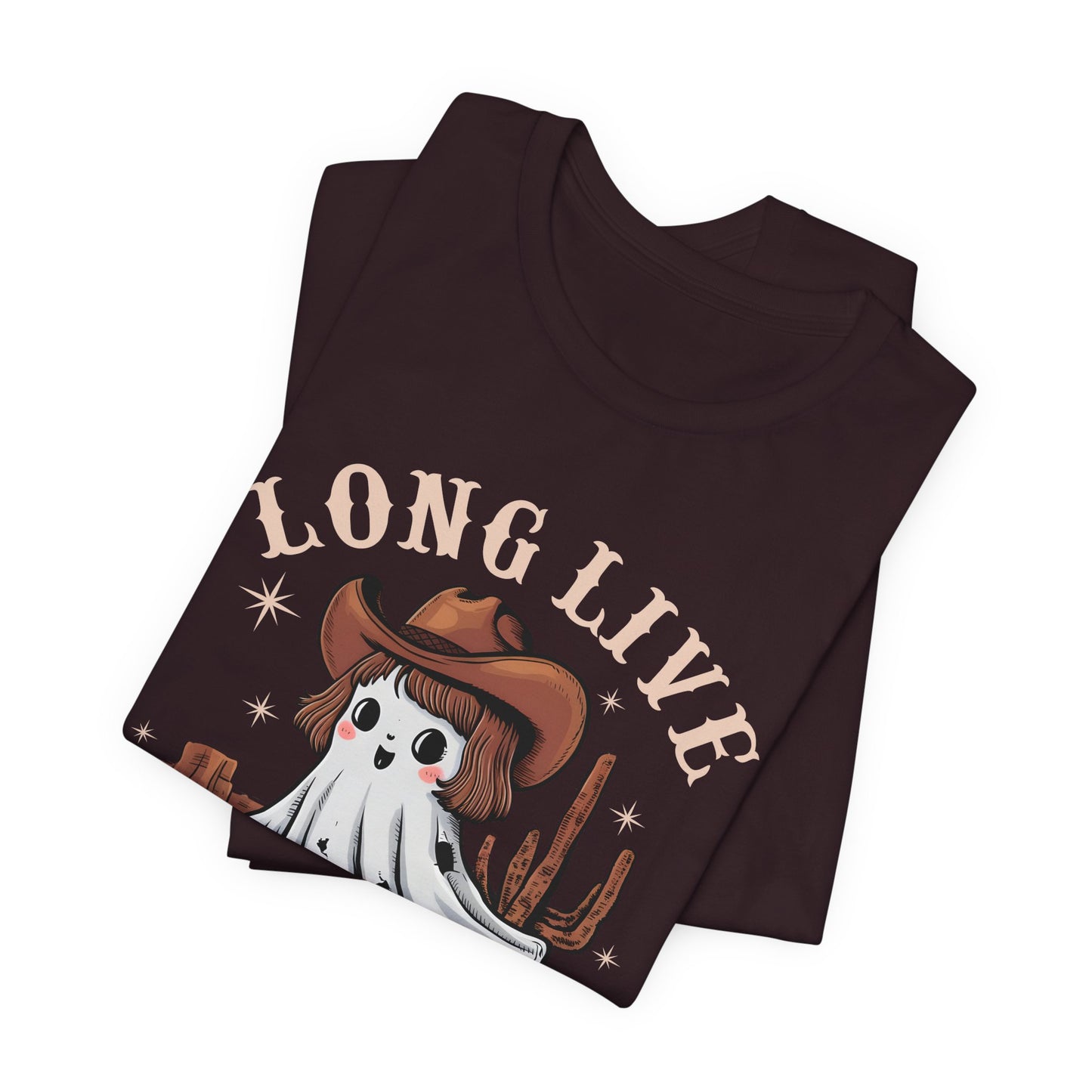 Long Live Cowghouls Shirt – Cute Western Ghost Cowgirl Halloween Tee