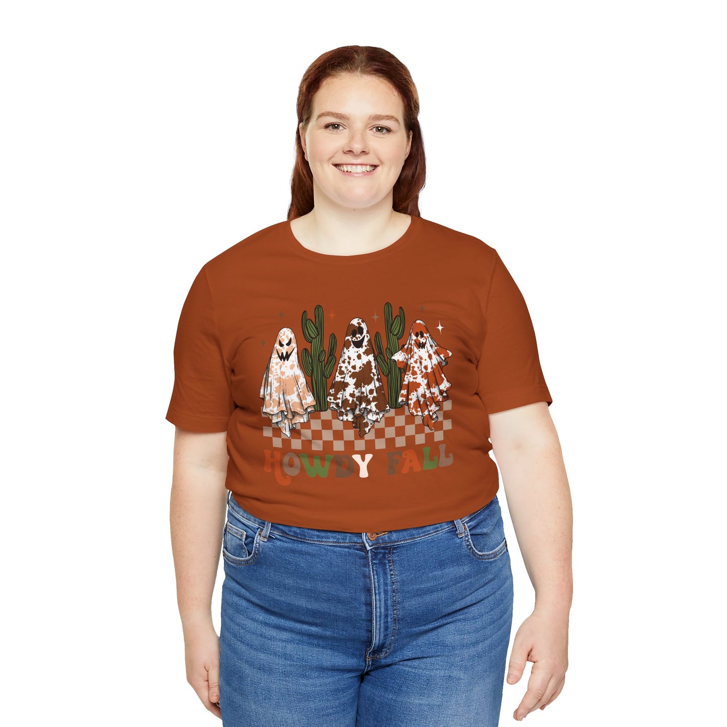 Howdy Fall Retro Ghost Shirt – Western Cowboy Cowgirl Halloween Tee