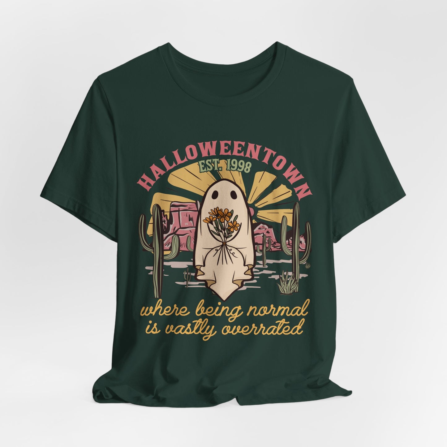 Halloweentown Est. 1998 Shirt – Retro Western Ghost Pumpkin Rodeo Tee