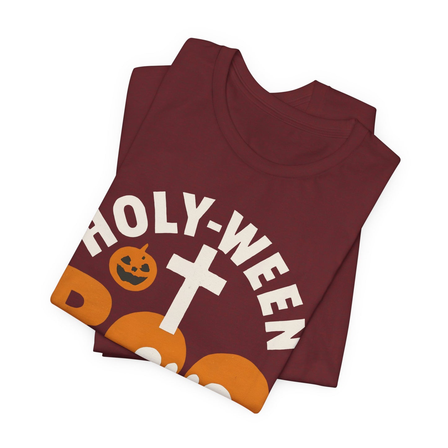 Holy Ween Boo Shirt – Christian Halloween Cross & Skull Faith Tee