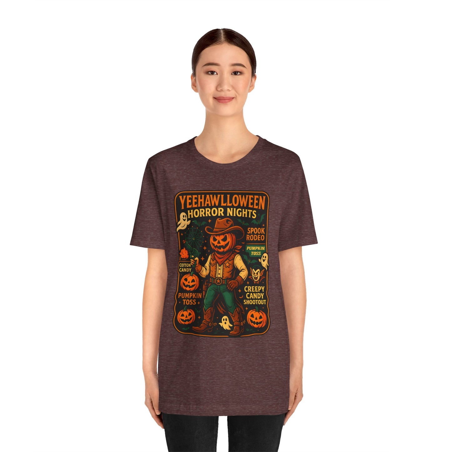 Yeehawlloween Shirt – Western Rodeo Halloween Carnival Cowgirl Cowboy Tee