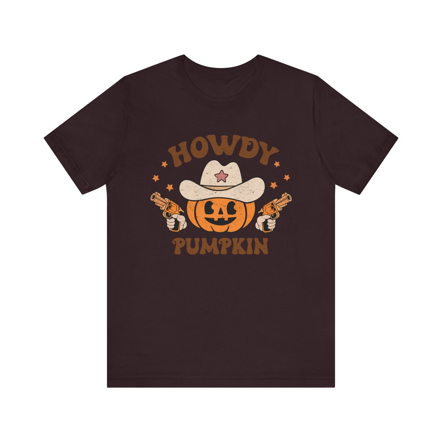 Howdy Pumpkin T-Shirt, Retro Western Cowboy Cowgirl Halloween Tee