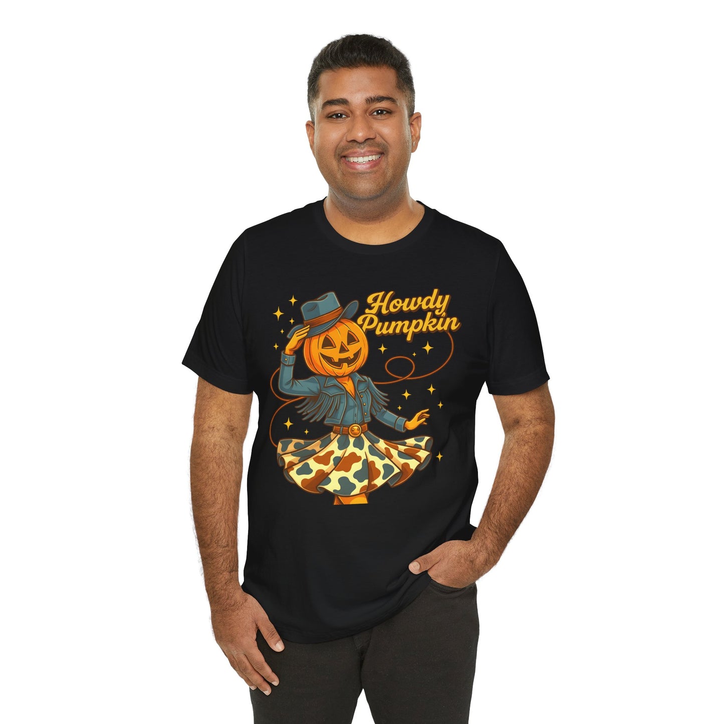 Howdy Pumpkin Shirt Cute Cowgirl Halloween Tee Western Fall Outfit for Women