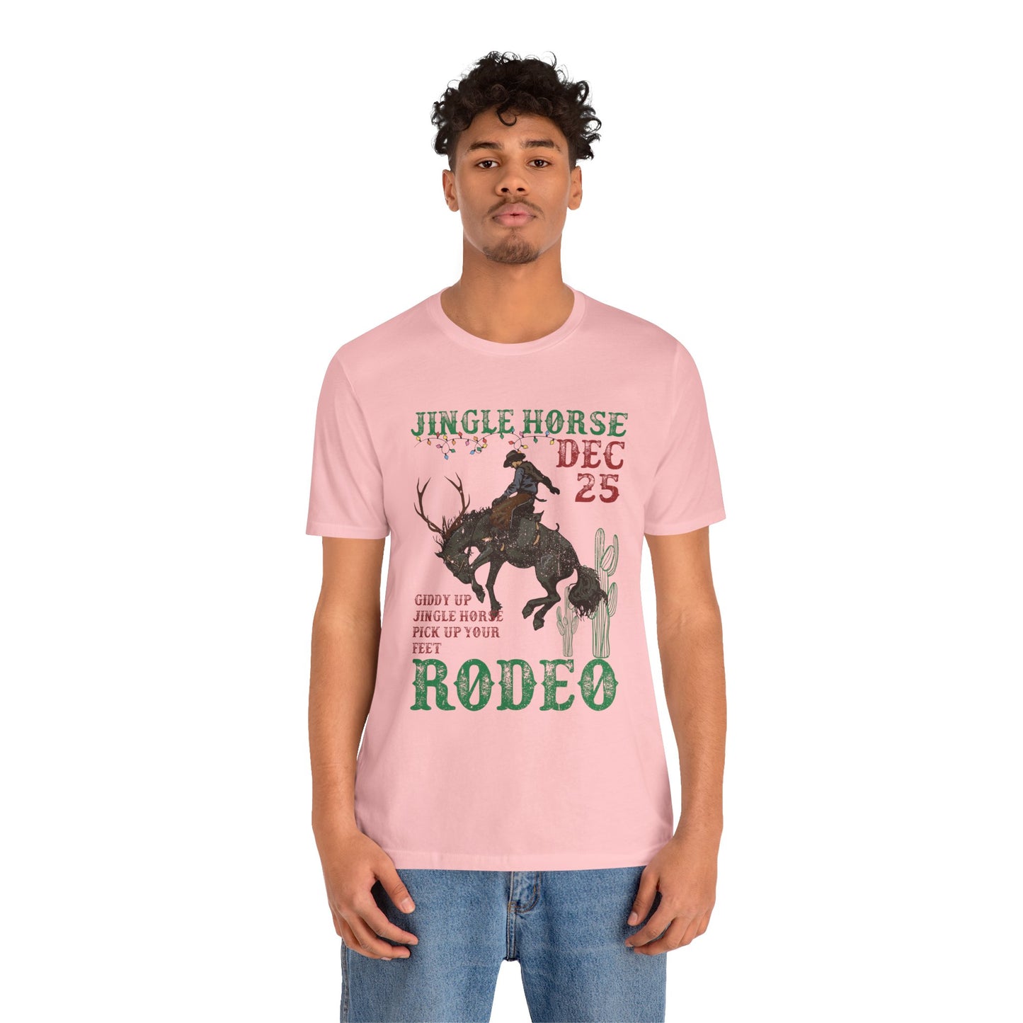 Giddy Up Jingle Horse Shirt – Western Rodeo Howdy Christmas Holiday Tee