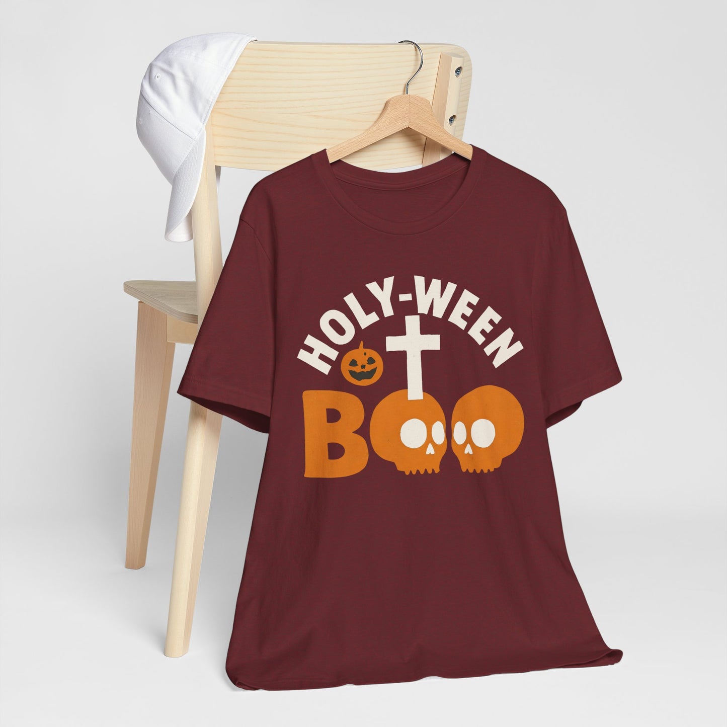 Holy Ween Boo Shirt – Christian Halloween Cross & Skull Faith Tee