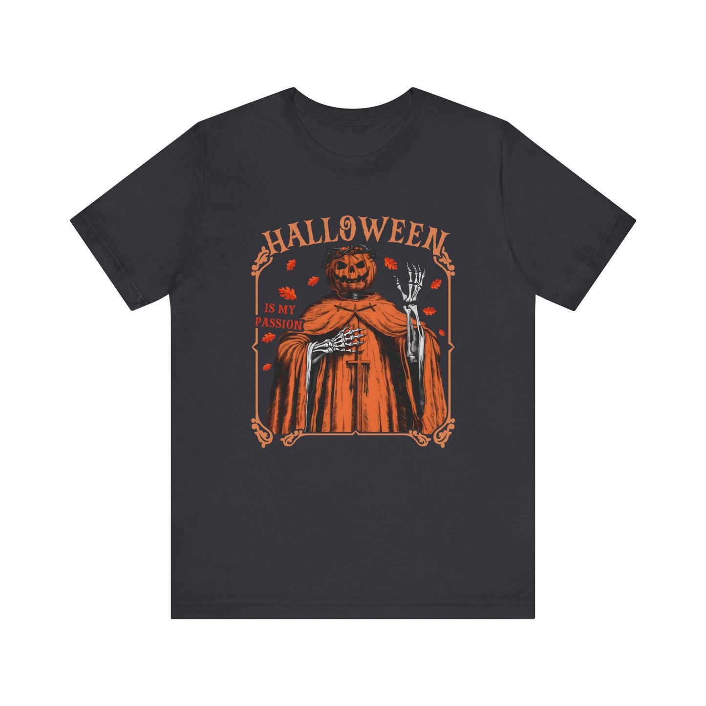 Halloween Is My Passion Jesus Cross Christian Jack O Lantern T-Shirt