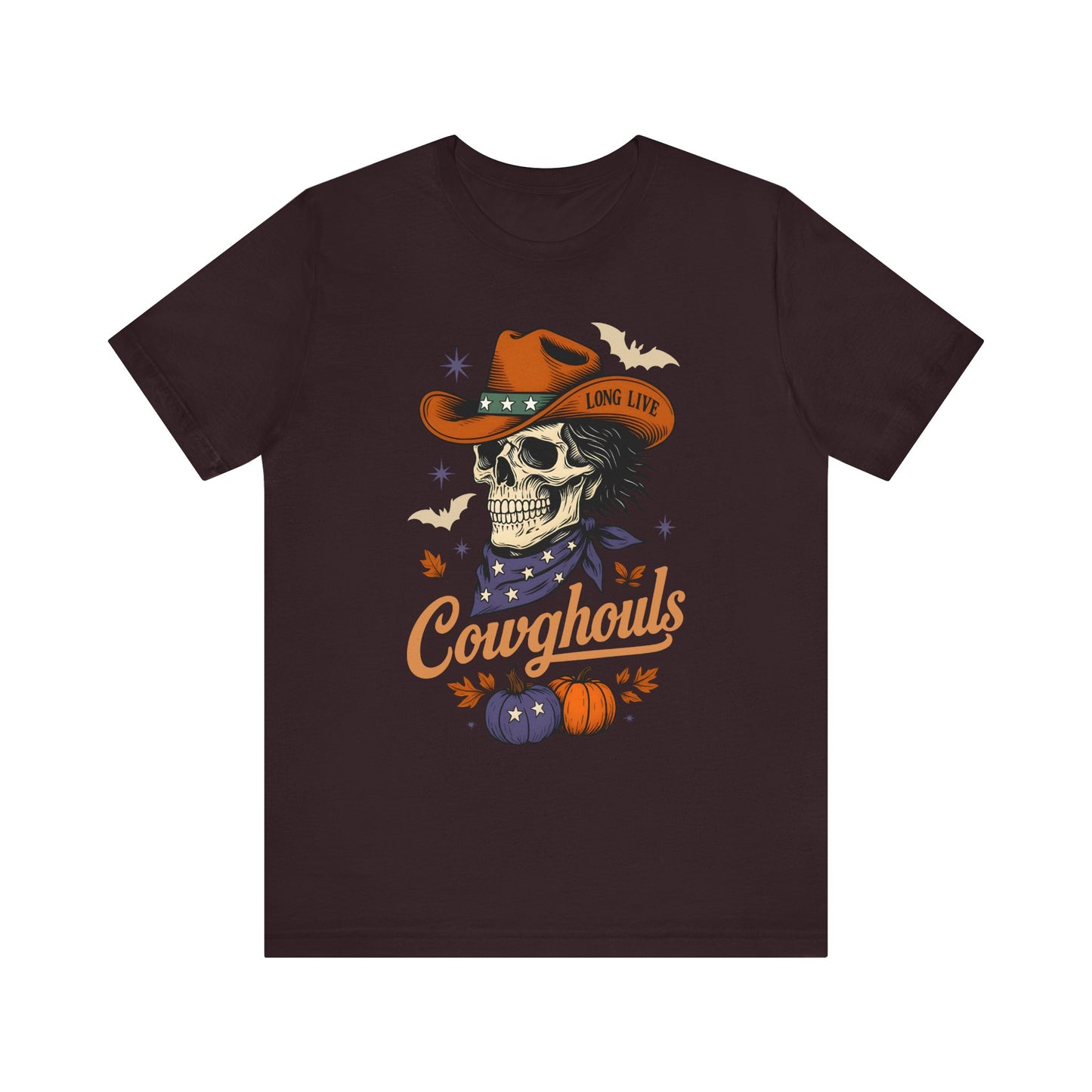 Cowghouls Shirt – Long Live Halloween Skeleton Cowboy Western Ghost Tee