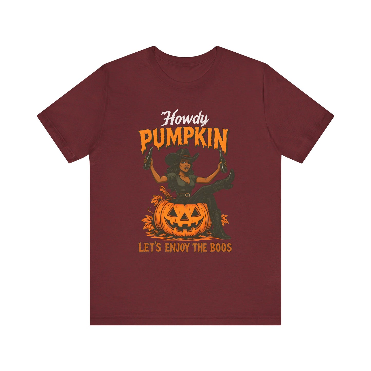 Howdy Pumpkin Shirt – Funny Black Cowgirl Western Halloween Tee
