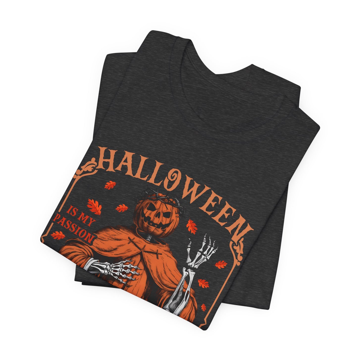 Halloween Is My Passion Jesus Cross Christian Jack O Lantern T-Shirt