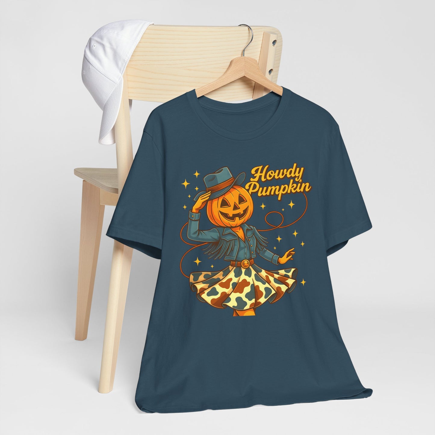 Howdy Pumpkin Shirt Cute Cowgirl Halloween Tee Western Fall Outfit for Women