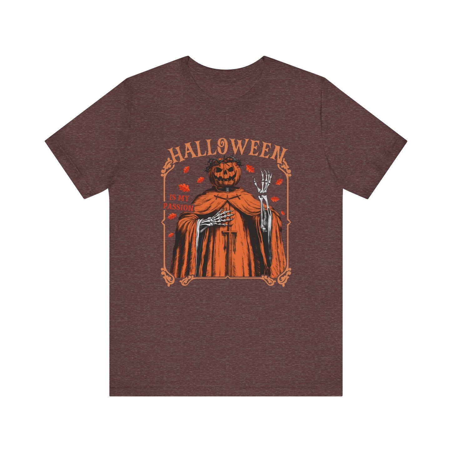 Halloween Is My Passion Jesus Cross Christian Jack O Lantern T-Shirt