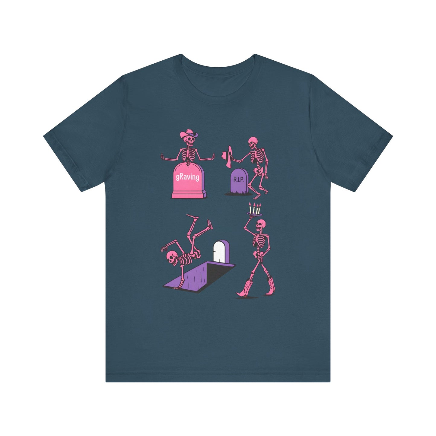 Graving Skeleton Cowgirl Shirt – Funny Western Halloween Rodeo Tee